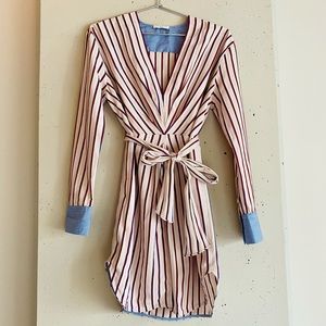 Sandro striped tshirt dress Sz 36